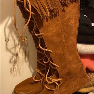 Minnetonka Fringe Boots